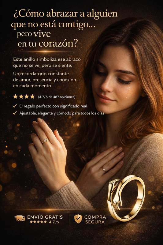 Anillo Siempre Contigo - Un símbolo de amor que trasciende la distancia. TALLE UNICO